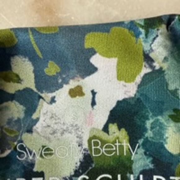 Sweaty Betty Super Sculpt 8" Sustainable Cycling Shorts Sz S Green Blue Printed - Picture 4 of 13